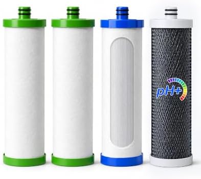 LCF Filter Replacement for Waterdrop TST-UF & TST-B, 4 Filters, 1-Year Pack by LCF