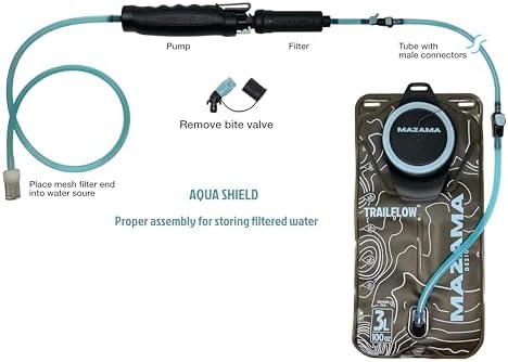 Personal Portable Water Filter System Outdoor Emergency Survival Gear Water Solutions Tactical Gear for Hiking Camping Travel Hunting Fishing Backpacking Also Connects to Hydration Bladders - Image 4