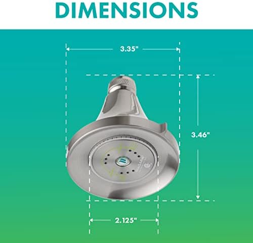 Niagra Conservation N3917BN Earth Luxe High Efficiency Showerhead, Brushed Nickel - Image 5