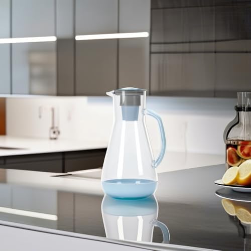 Hydros 64 Ounce Water Filter Pitcher with Patented Fast Flo Tech, 60 Second Quick Fill-Up and BPA-Free Recyclable Filter, Eight Cup Capacity, Blue - Image 5