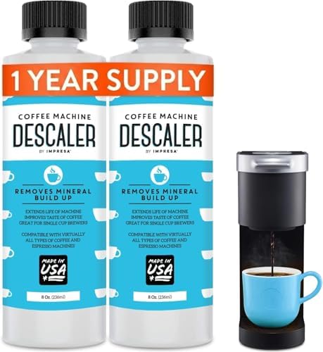 IMPRESA Coffee Machine Descaler, 2-Pack (1-Year Supply) Universal Descaling by IMPRESA