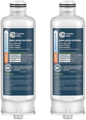 Crystala Filters Replacement for Samsung Water Filter DA97-17376B 2 Pack by CrystalaFilters