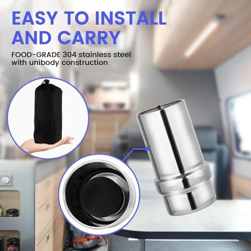 NSF/ANSI 42&372 Standard 1L (1000 ML) Portable Stainless Steel Gravity-Fed Water Filter Gravity Sport Bottle with Carbon Filter, for Travel, Camping, Backpacking and Emergency Preparedness - Image 5