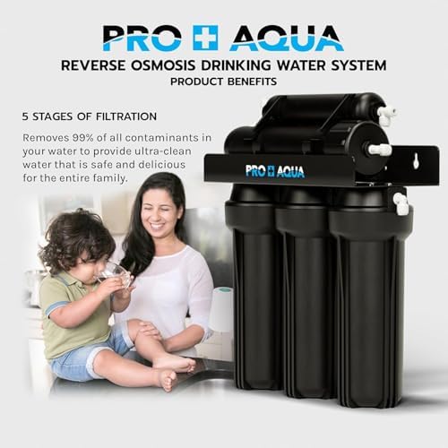 PRO+AQUA Elite 5-Stage Whole House Water Softener and Filter Bundle System for Well Water | Reduces Heavy Metals, Iron, Sulfur, Sediment, Chlorine, and More | Ideal for 3-4 Bathrooms (+ RO System) - Image 3