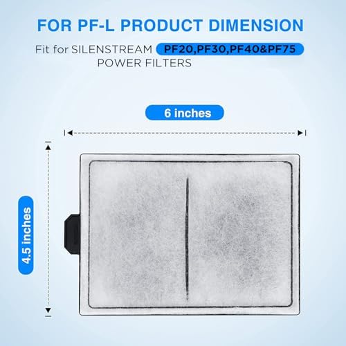 HiTauing 30 Packs PF-L Carbon Cartridges for PF20, PF30, PF40 and PF75 Power Filters - Image 7