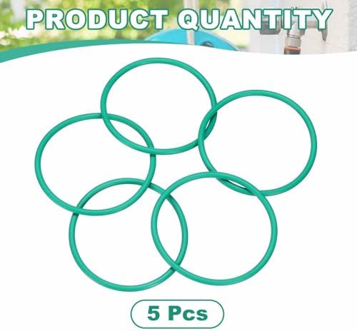HARFINGTON 5 Pcs Fluorine Rubber O-Rings 45mm OD 40.2mm ID 2.4mm Width Round Sealing O Ring Seal Gasket for Industrial Engines Plumbing Faucet Hose Automotive - Image 3
