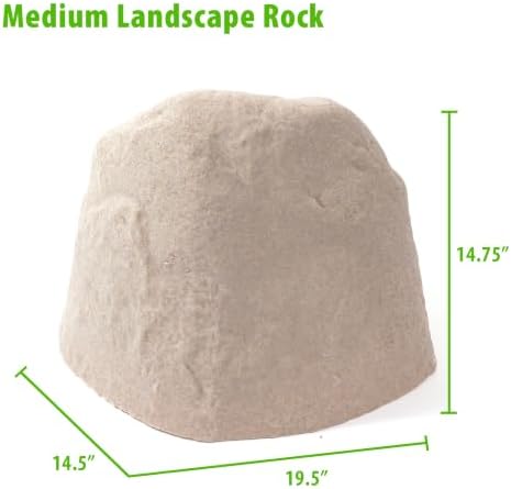 EMSCO Landscape Rock Cover, Bronze, Medium, Lightweight Fake Rock for Concealing Septic Risers & Irrigation Equipment - Image 4