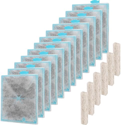 12 Pack Large Aquarium Filter Cartridges with 6 Filter Pads, Compatible with Aqueon QuietFlow LED PRO 20/30/50/75 & Power Filter 20/30/50/55/75, Activated Carbon & Zeolite Filter Replacement by Unknown