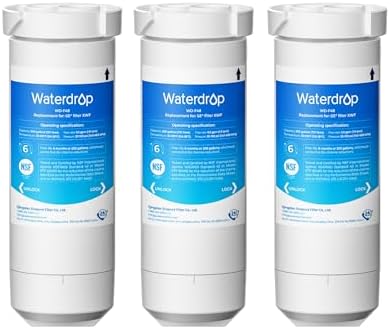 Waterdrop XWF Water Filter Replacement for GE® WR17X30702, 3 Pack, No chip by Waterdrop
