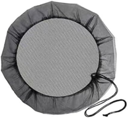 Rain Net Cover With Drawstring, Fine Mesh Lid For Small Diameter Water Buckets, PE Nylon Screen Prevents Leaves Debris And Flies, Black(100cm) by Unknown