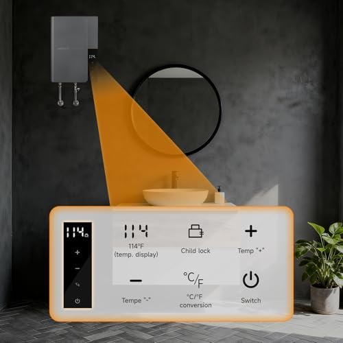 13kW Tankless Water Heater Electric 240V, Instant Hot Water Bathroom - Image 5