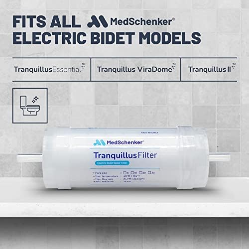 Tranquillus Bidet Water Filter - Filtration System for Electronic Bidet Seats - Filters Sediment, Dirt, Debris - Easy Installation - Bathroom Bidet Filter Value Pack - (3 Pack) - Image 2