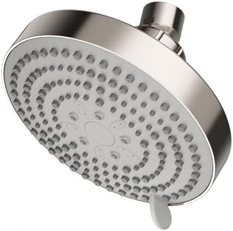 OFFO Shower Head, High Pressure Shower Head with 6 Mode, Fixed Showerheads for Strong Water Flow & Relaxing Shower Experience, Brushed Nickel by OFFO