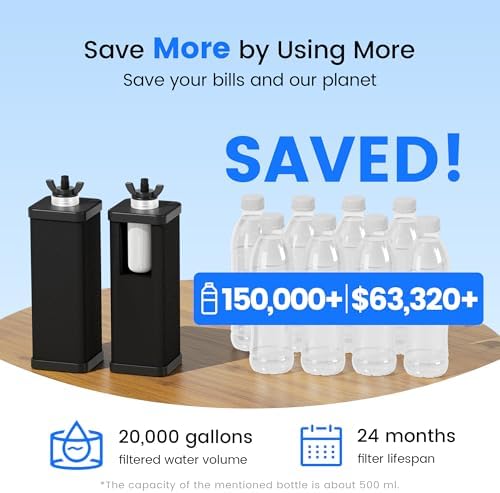 Purewell 3-Stage Composite Carbon Filter for Chlorine Reduction, 2X Thickened Walls, Up to 20,000 Gallons, Replacement Filters Berlkey, ProOne & Purewell Gravity Systems (2 Pack, SS Series, PF-6) - Image 5