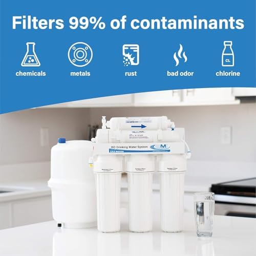 AMI 50 GPD Reverse Osmosis Filter Replacement, 5-Stage, Pre & Post Filter - Image 4