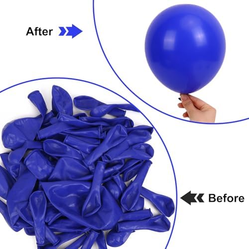 150pcs Royal Blue Balloons Different Sizes 18 12 10 5 Inch, Latex Balloons for Blue Themed Birthday Wedding Baby Shower Party, Grad Anniversary Supplies, Arch Kit Decoration - Image 5