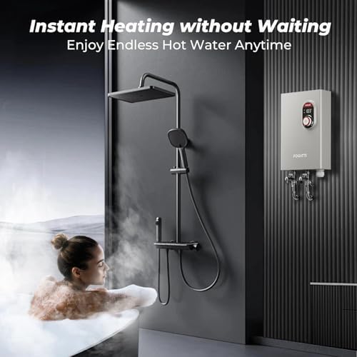 Tankless Water Heater Electric,240V,14kw,Max 3.3GPM,3s Instant Heating,ETL - Image 6