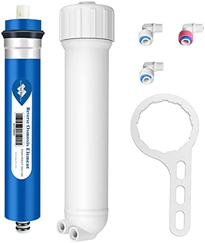 Membrane Solutions 100 GPD RO Membrane and 1812 Housing Kit by MembraneSolutions