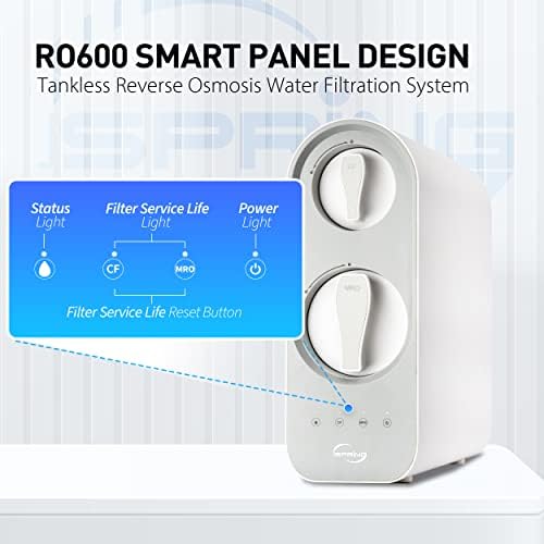 iSpring RO600ORB Tankless Reverse Osmosis System Under Sink, 600 GPD Fast Flow RO System, 2.5:1 Pure to Drain Ratio RO Water Filter System, Oil Rubbed Black Faucet, White - Image 3