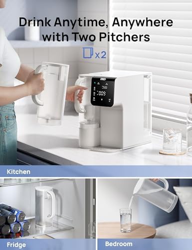 DREO Reverse Osmosis Water Filter Countertop, 7-Stage RO Water Filtration System, Installation-Free, Reduce TDS, Water Filter Pitcher for Home, Kitchen, 3:1 Pure to Drain, WF511 - Image 2