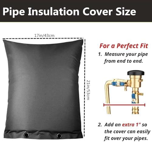 Sprinkler Valves Cover, Heavy Duty Backflow Preventer Cover Sprinkler Backflow Covers for Winter 5 Layer Reinforced Outdoor Faucet Guard Covers for Outdoor Pipe Sprinklers Valves - Image 6