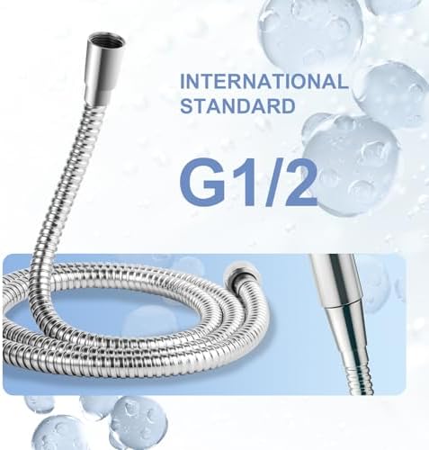 OFFO Filtered Shower Head with Hose, 20 Stage Shower Head with Filters with 60" Stainless Steel Hose, 4” Face High Pressure 6-Mode to Remove Chlorine, Chrome - Image 7