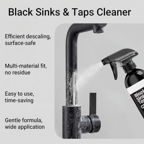 Kitchen Sink Cleaner, Black Faucet Hard Water Remover, 120ml - Image 6