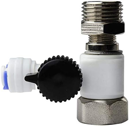 iSpring AFW43 Water Systems Feed Water Adapter, Fits 1/2" NPT and 3/8" COMP, Cold Water Supply Valve by iSpring