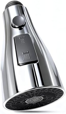 Kitchen Faucet Head Replacement with 3 Modes, Pull Down Spray Head for Kitchen Faucet, Kitchen Sink Sprayer Replacement Compatible with Moen, American Standard, Kohler Faucets by KOOTTI