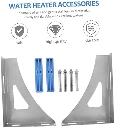Stainless Steel Water Heater Wall Bracket Pair Hollow Load Bearing - Image 3