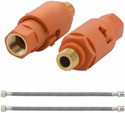 RULIA, Water Filter Pieces, Impurity Filter Attachment, Household Water Pre Filtration with Extension Hose, Reusable Sink Water Filter, 2 Piece, RB2029 by RULIA