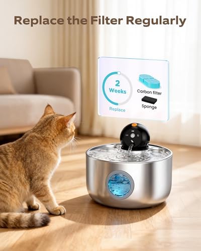 Cat Fountain Filter Replacement: Wireless Pet Water Fountain Filter - Image 2