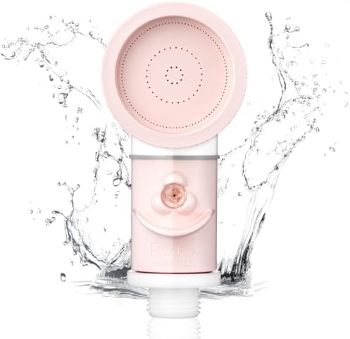 Purebble Pro – Professional Microbubble Shower Head for Hair Salons, Pet Salons, and Home Baby Care | High-Performance Concentrated Shower Stream | Made in Japan (Pink/White) by PurebbleMicrobubbleShowerHead