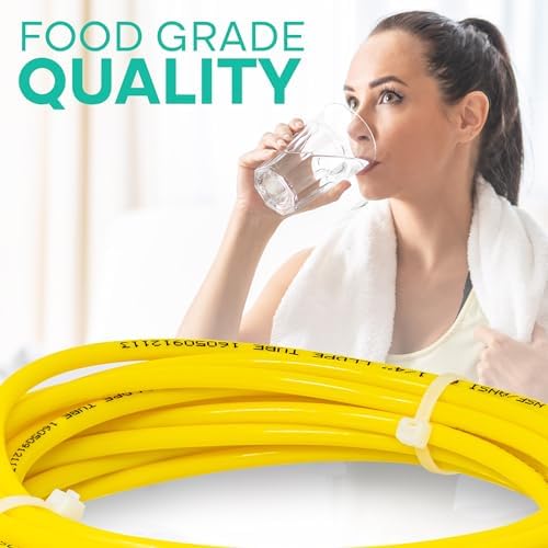 Metpure 1/4" OD LLDPE RO Tubing, 25 ft, Yellow - Image 5