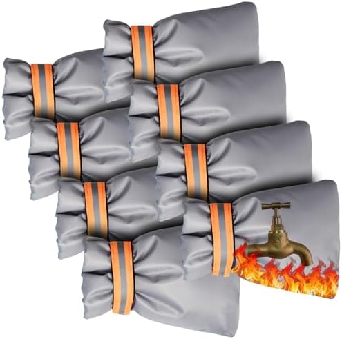 Outdoor Winter Faucet Hose bib Wall Taps Outside Covers, Gray, 8pcs by KELEFET
