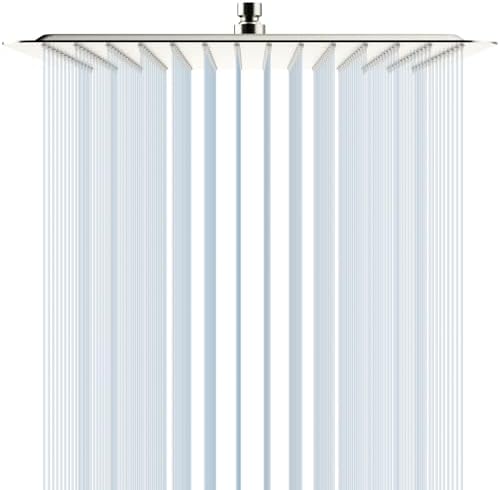 SR SUN RISE 16 Inch Extra Large Rain Shower Head Brushed Nickel 304 Stainless Steel High Pressure Rainfall Showerhead Ultra Thin Water Saving by SRSUNRISE