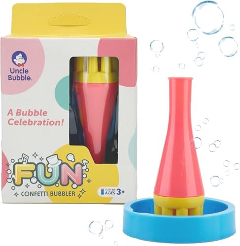 Uncle Bubble Mini Bubble Blower, Pink for Toddlers & Kids by UncleBubble