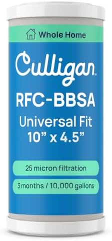 Culligan RFC-BBSA Whole House Water Filter, 10 x 4.5 in, 25 Micron Carbon by CulliganWater