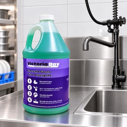 Victoria Bay Emerald Green Concentrated Liquid Dishwashing Soap Detergent, Gallon, 4/Case - Image 6