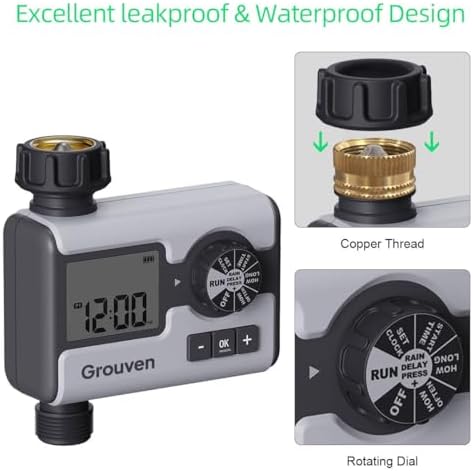 Garden Sprinkler Water Timer Manual Automatic System Irrigation1 Outlet - Image 2