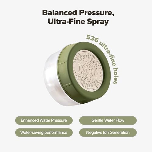 Bathroom Sink Faucet Water Filter, Vitamin C Gel, Olive Green - Image 2
