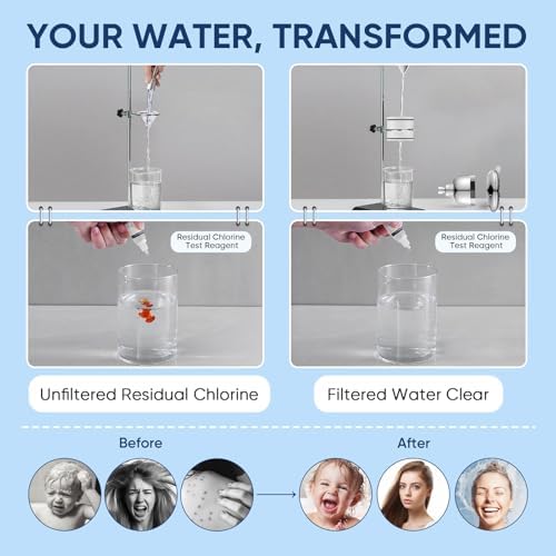 Cobbe Filtered Shower Head, 7 Modes High Pressure Shower Heads Chrome - Image 4