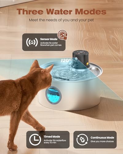 Cat Water Fountain Battery Powered: Cordless Cat Fountain Wireless - Image 3