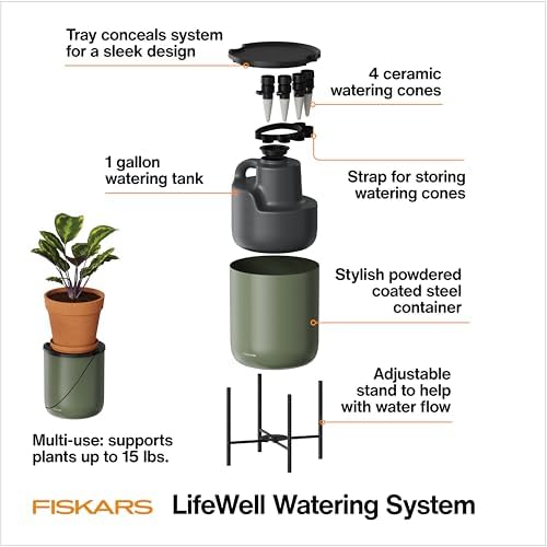 Fiskars 33" Reach LifeWell Self-Watering System for Indoor Houseplants - Image 3