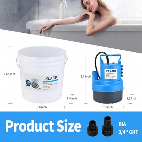 KLABB Tankless Water Heater Flush Kit with 1/2HP Pump System - Image 3
