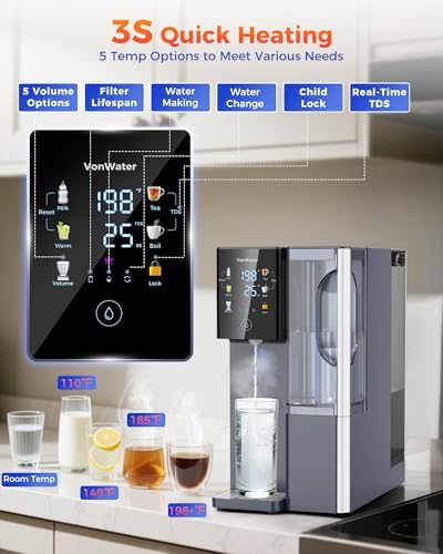 7-Stage Reverse Osmosis Water Filter Countertop, 3S Instant Hot - Image 4