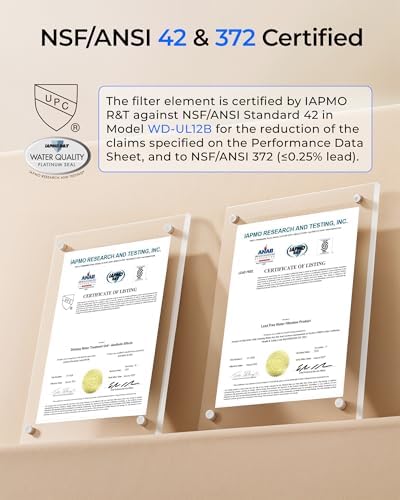 Waterdrop UL12B Under Sink Water Filter, Upgraded for 10UB, Time Reminder - Image 5
