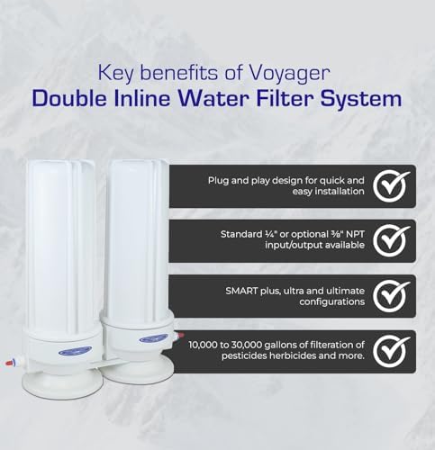 Crystal Quest - Voyager Double Inline Multistage Plus Water Filter System - Filters 10,000 Gallons - Image 7