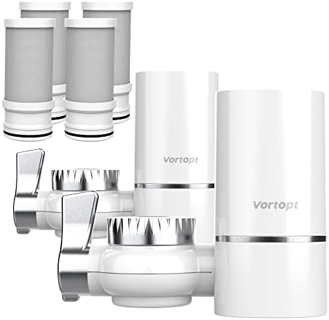 Vortopt 2 Faucet Water Filter for Sink, T1 Rapid Flow, NSF Certified by Vortopt