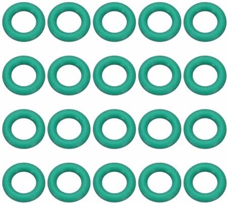 HARFINGTON 20 Pcs Fluorine Rubber O-Rings 10.5mm OD 5.7mm ID 2.4mm Width Round Sealing O Ring Seal Gasket for Industrial Engines Plumbing Faucet Hose Automotive by HARFINGTON